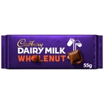 Cadbury Dairy Milk Wholenut Chocolate Bar (55 g)